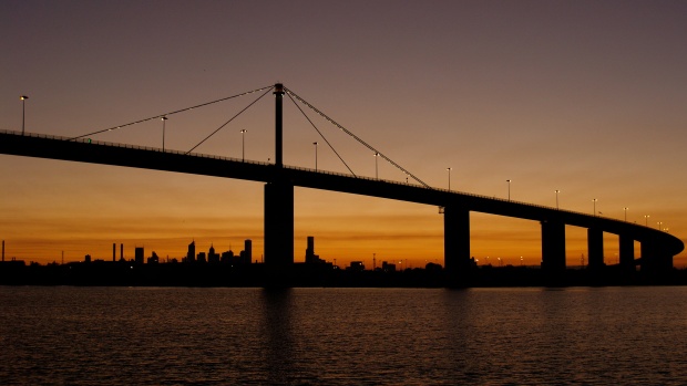 West Gate Bridge, Yarra River, Melbourne, Victoria, Australia